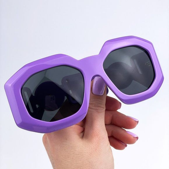 Versace VE4424U 536687 Sunglasses MEDUSA BIGGIE Lilak Gray Oversized Women - Picture 2 of 12